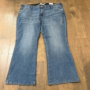 NWT Sonoma Goods For Life Jeans Womens 24W Blue Medium Wash Bootcut Stretch